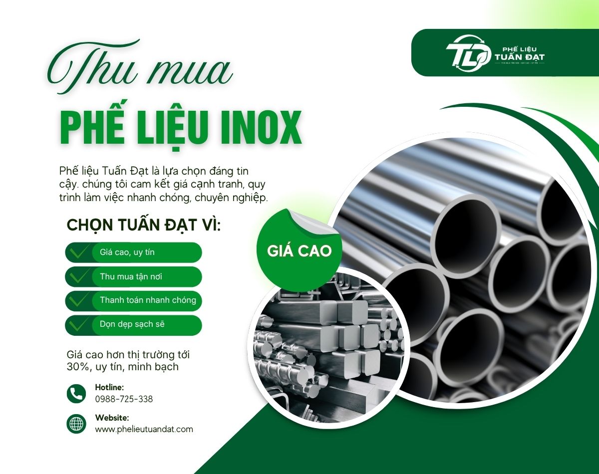 Thu Mua Phế Liệu Inox Giá Cao – Tận Nơi, Uy Tín, Chuyên Nghiệp