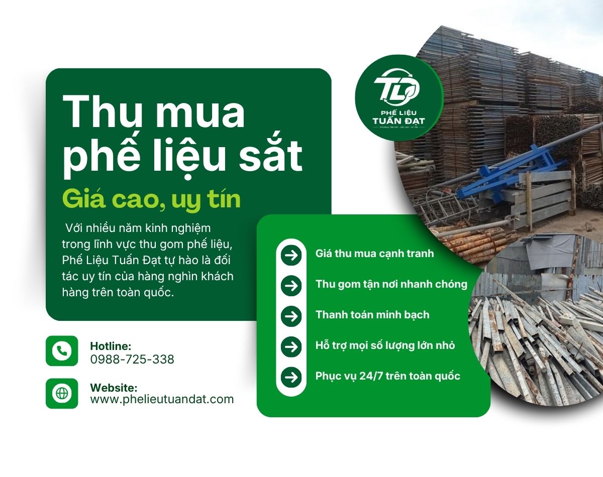 Thu Mua Phế Liệu Sắt Giá Cao Uy Tín, Nhanh Chóng Toàn Quốc