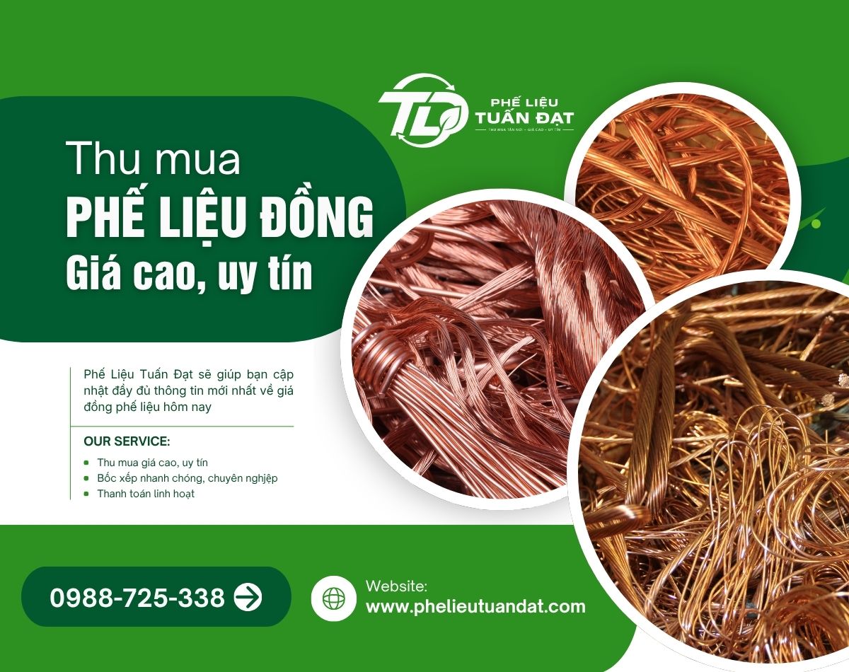 Thu Mua Phế Liệu Đồng Giá Cao Hôm Nay – Cập Nhật Bảng Giá Đồng Phế Liệu