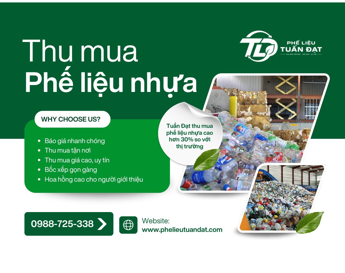 Thu Mua Phế Liệu Nhựa Giá Cao, Tận Nơi – Báo Giá Phế Liệu Nhựa Mới Nhất