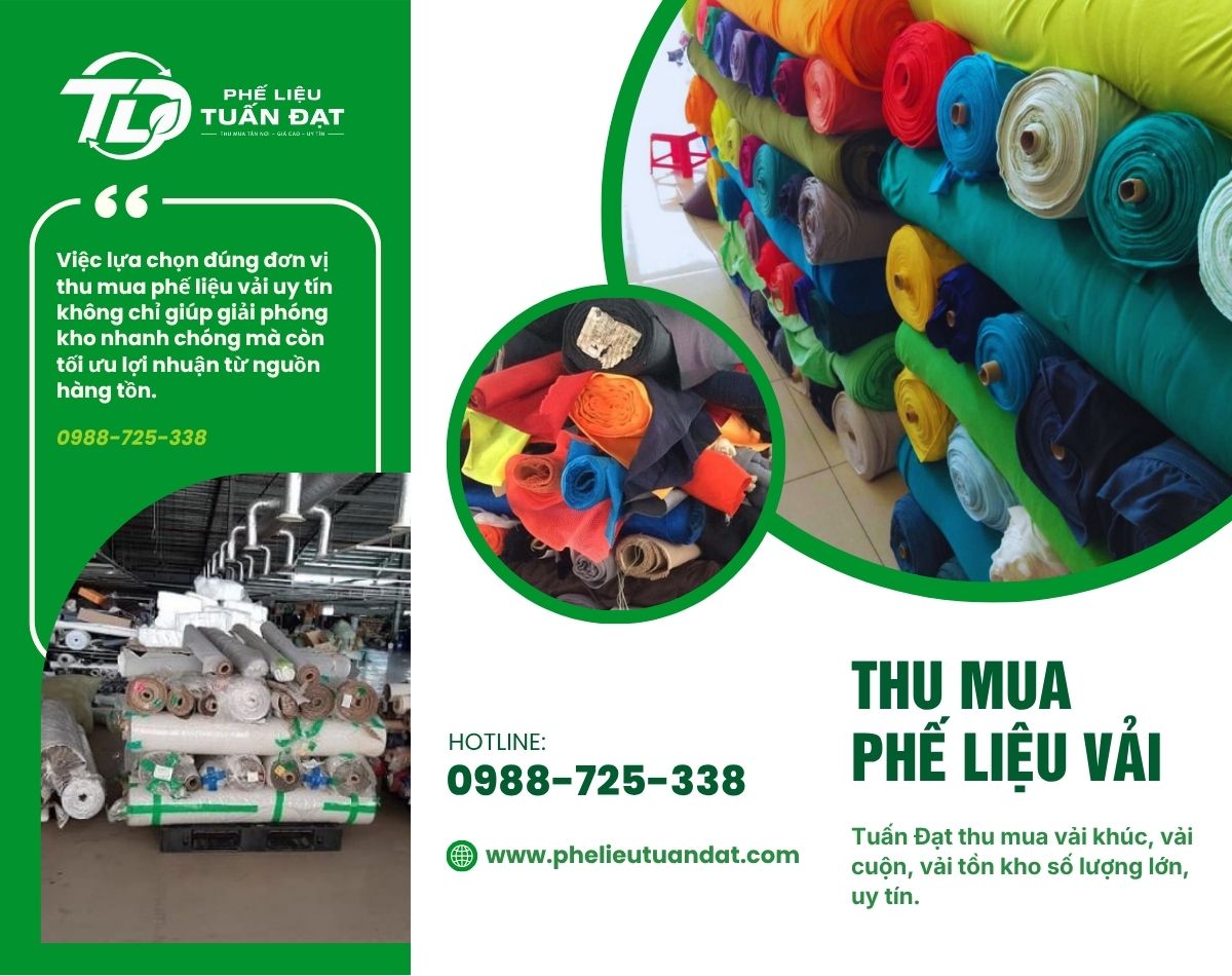 Thu Mua Phế Liệu Vải Giá Cao – Uy Tín, Thu Gom Tận Nơi Toàn Quốc