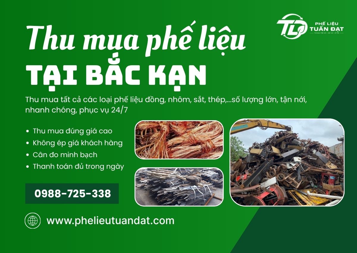 Thu Mua Phế Liệu Tại Bắc Kạn Giá Cao, Tận Nơi, Uy Tín