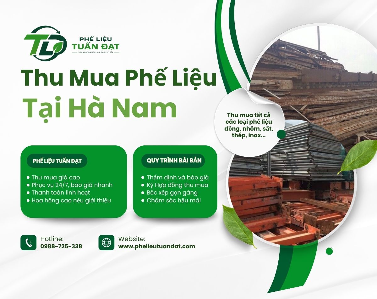 Thu Mua Phế Liệu Tại Hà Nam Uy Tín, Giá Cao