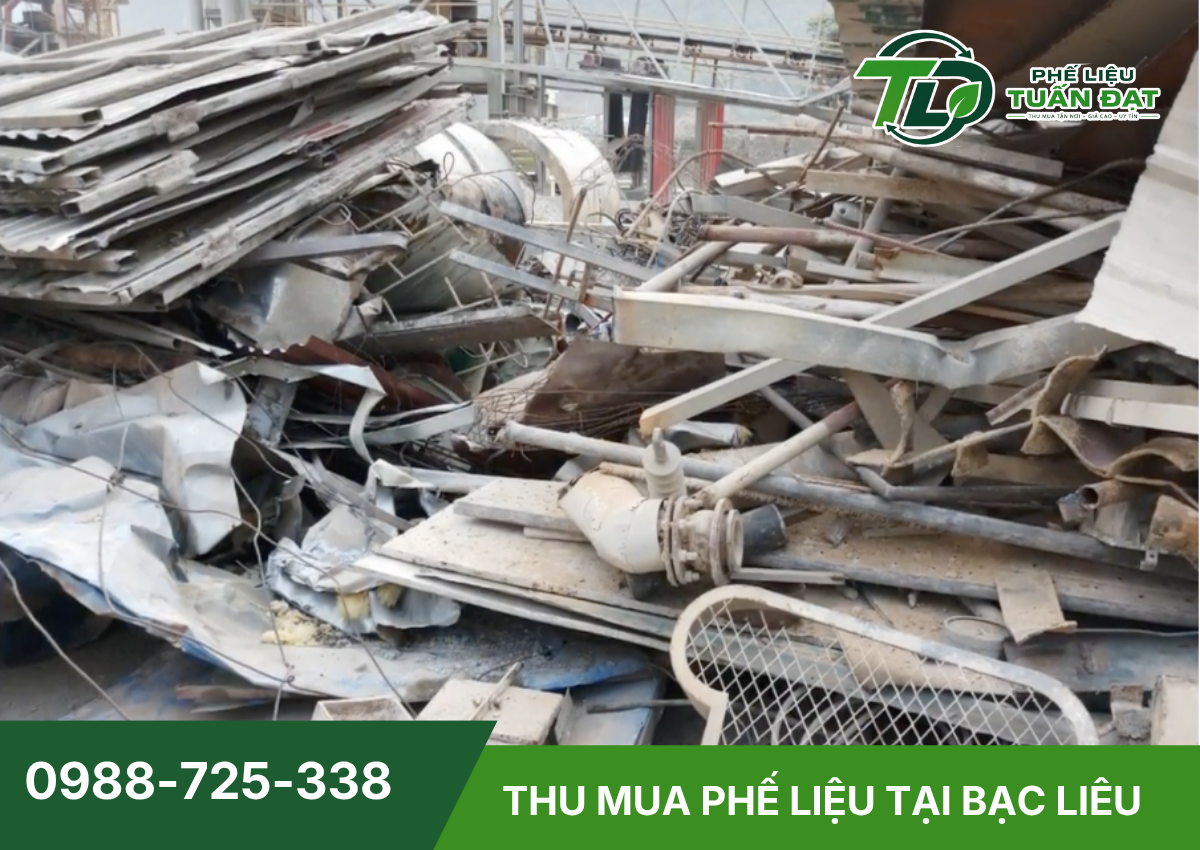 Khu vực thu mua phế liệu tại Bạc Liêu của Phế Liệu Tuấn Đạt