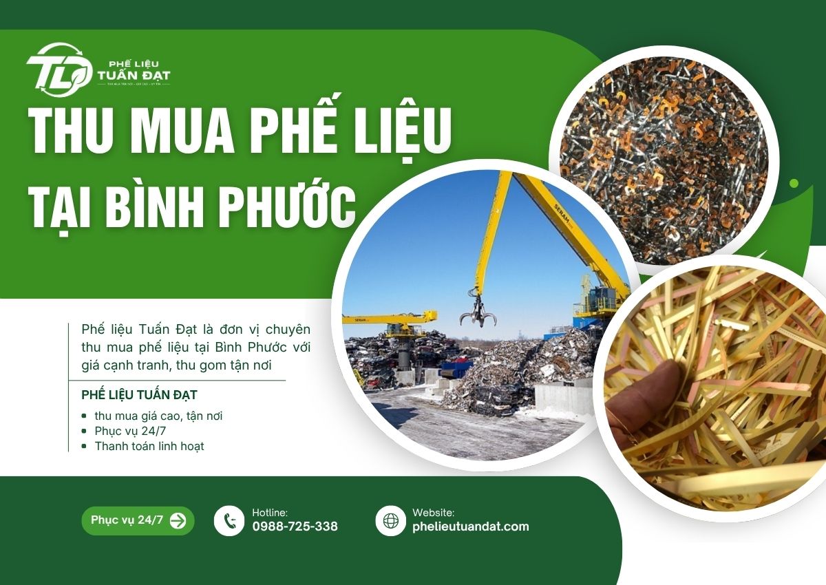 Thu Mua Phế Liệu Tại Bình Phước Giá Cao, Tận Nơi, Thanh Toán Nhanh